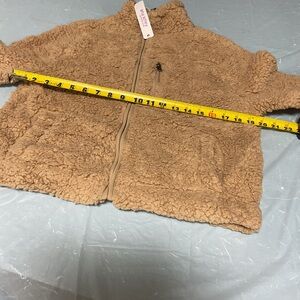 Lace Tree Medium Faux Shearling Jacket - Camel